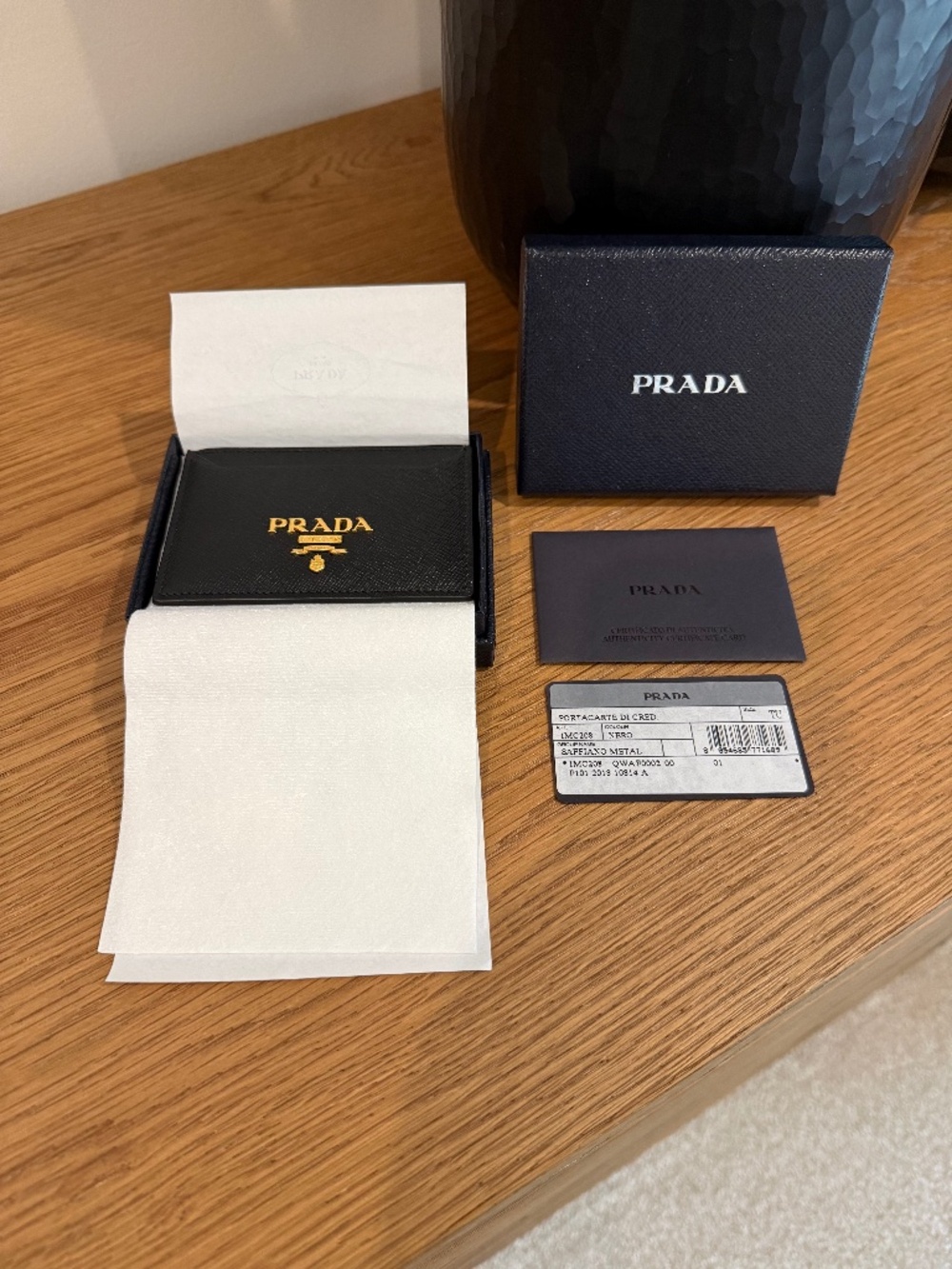 Prada Calfskin Card Case